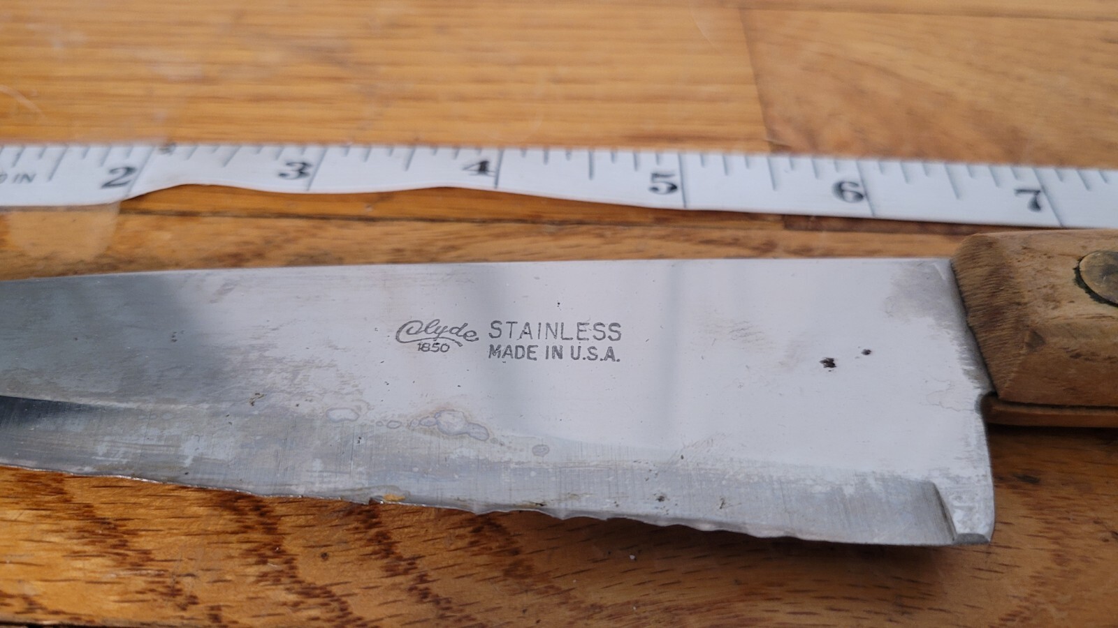 Vintage Clyde Cutlery Company Chef Knife U.S. long handle E eBay