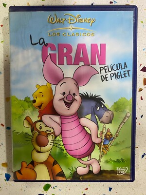 LA GRAN PELICULA DE PIGLET DVD WALT DISNEY LOS CLASICOS ESPAÑOL INGLES PORTUGUES