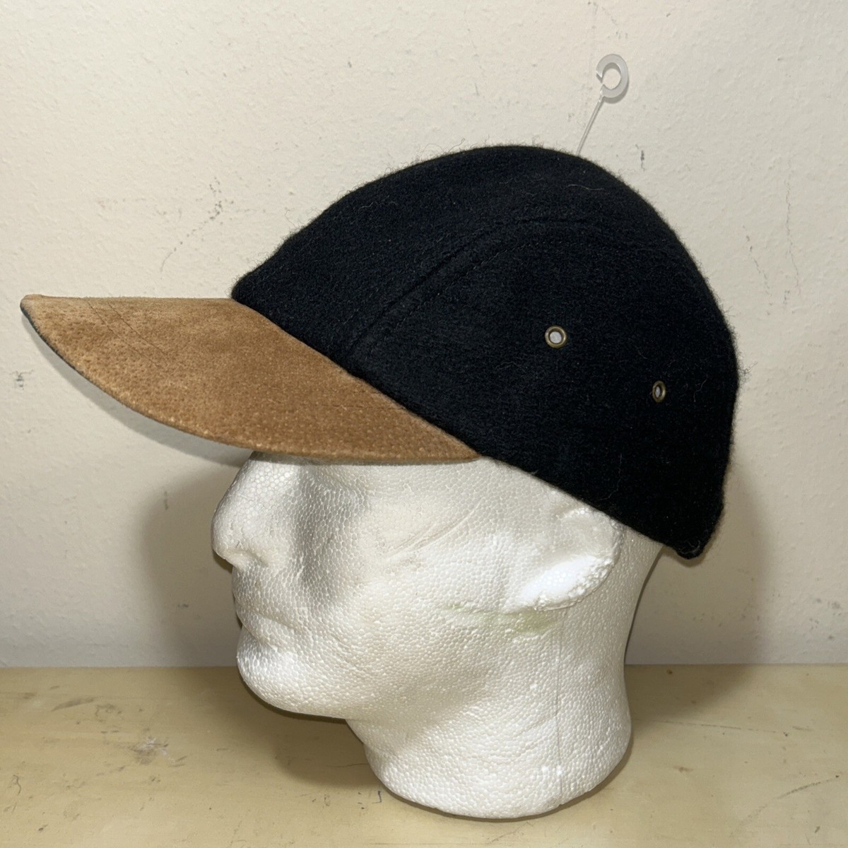 Vintage London Fog Sterling Edition Wool Bowler / Derby Hat in Navy Vintage London Fog Hat Cap Sterling Edition Plaid Wool Faded  main image 4