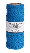 TURQUOISE Hemp Cord 20 1mm from Hemptique 100 Natural String Jewelry Crafts