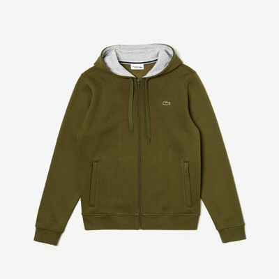 lacoste khaki hoodie