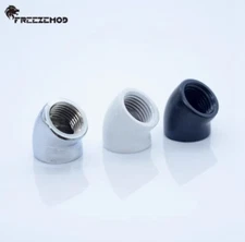 1PCS  FREEZEMOD 45° Degree Fitting Adapter G1/4 Thread F to F PC water Cooling