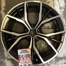 BMW 530e 530i 540i M550 2021 95153 86165 OEM wheel rim 19 x 8 CNC Black Front