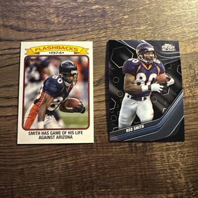Rod Smith 2024 Topps Composite - Heritage/Topps Chrome Black Broncos 2-Card Lot