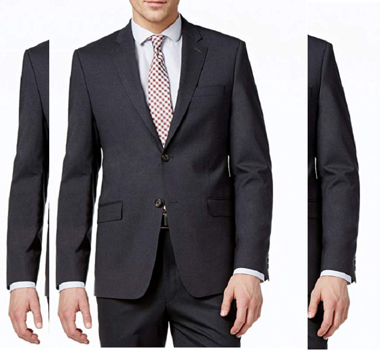 Мужской костюм цвета древесного угля Lauren Ralph Lauren раздельный приталенный пиджак длинный размер 48 30990₽