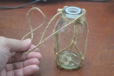 CLEAR GLASS BOTTLES SEASHELL SHORE NAUTICAL DECOR 14