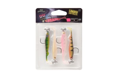 Fox Rage UV Slick Shad Loaded 11cm 10g NMC023 Gummifisch mit Jigkopf Gummifische