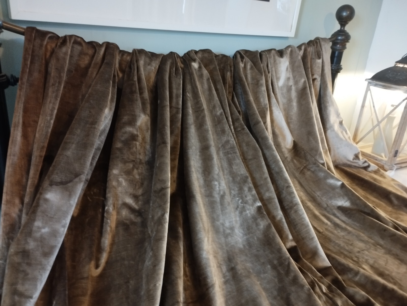 SINGLE DOOR CURTAIN VELVET BLACKOUT HEAVY KEEP COLD OUT! Fleur eBay