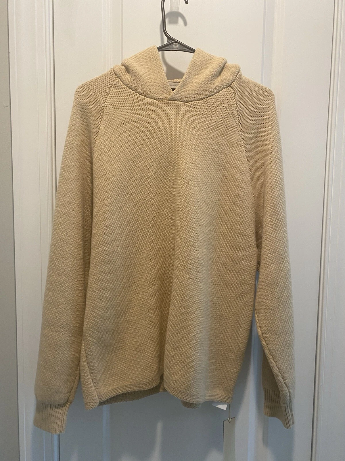 Felpa con cappuccio Fear of God Sand Knit nuova con etichette taglia 12 vestibilità oversize S M adulti vedi misura