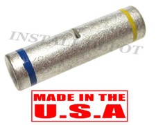 50 pcs UNINSULATED STEP DOWN BUTT CONNECTORS 12-10 TO 16-14 GAUGE WIRE TERMINALS