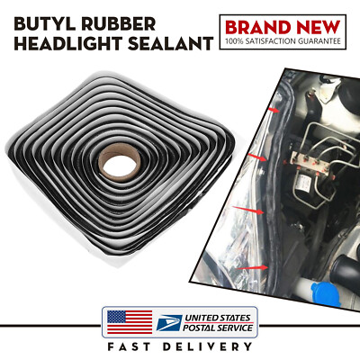 4M Butyl Rubber Car Glue Strip Tape Sealant Retrofit Reseal Windshield Headlight