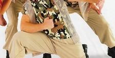 NWT Hip Hop Pants Khaki Sueded poly Child Ladies Mens Wolff Fording 4435 4436