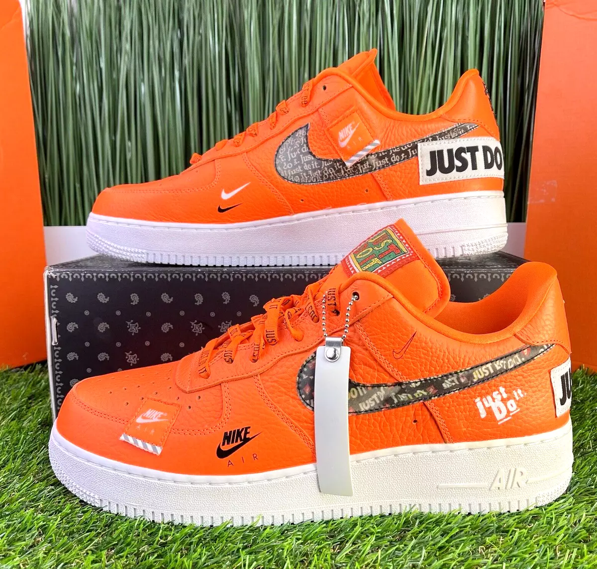 Orange Air Force 1 Shoes.