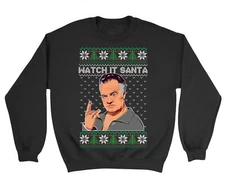 Watch It Santa Paulie Italian New Jersey Ugly Xmas Unisex Crewneck Sweatshirt