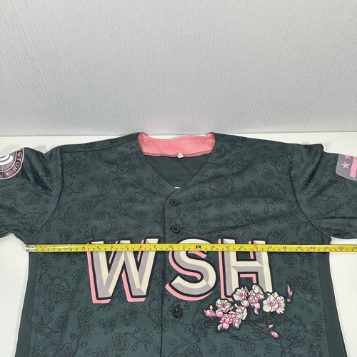 Washington Nationals Cherry Blossom Women's 40 Scofield #23 Baseball Jersey Grey - Picture 10 of 11