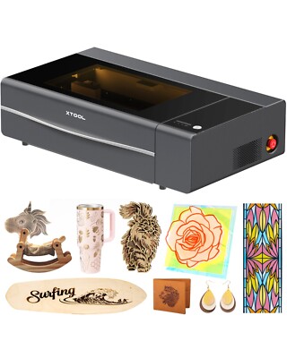 xTool P2S 55W CO2 Laser Cutter, Smart Desktop CO2 Laser Engraver Machine