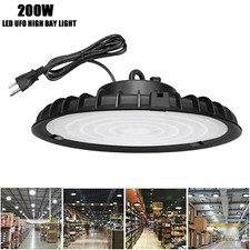 200W UFO LED High Bay Light Workshop light Fixture Factory Warehouse Lamp 1PACK
