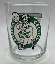 1986 BOSTON CELTICS NBA World Champions Original Logo 4" Mobil Drinking Glass