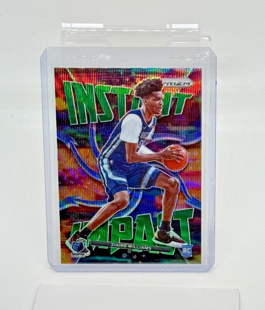 2021-22 Panini Prizm Ziaire Williams Instant Impact Green Wave Prizm - RC #3