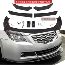Glossy Black Front Bumper Lip Splitter+Spoiler For Nissan Altima Coupe 08-09