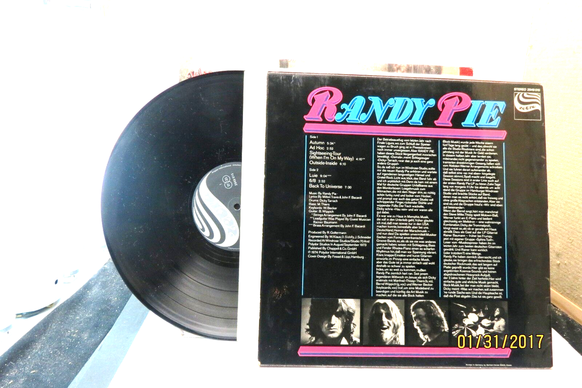 1-RANDY PIE-RARE-KRAUTROCK-PSYCH--ZEBRA 2949015 GERMANY-LP 1-RANDY PIE-RARE-KRAUTROCK-PSYCH--ZEBRA 2949015 GERMANY-LP