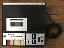 TIFFEN 7100 Show Corder SLIDE SHOW Cassette TAPE Recorder AC Adapter And Case