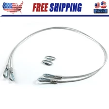 2 Replacement Cables for Trailer Gate Lift with EZ Spring Clips 125542