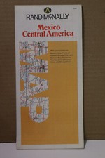 Vintage Rand McNally Folding Road Map: Mexico, Central America - 1979.83 Edition