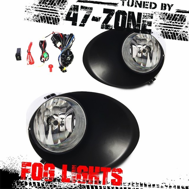 For 2007-2013 Toyota Tundra Clear Lens Chrome Housing Replacement Fog