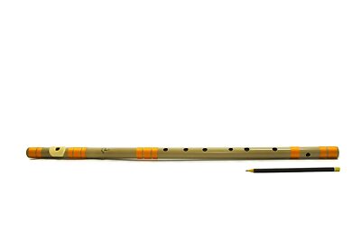 Radhe Flutes PVC Fiber F Sharp Bansuri Base Octave Right-Handed US
