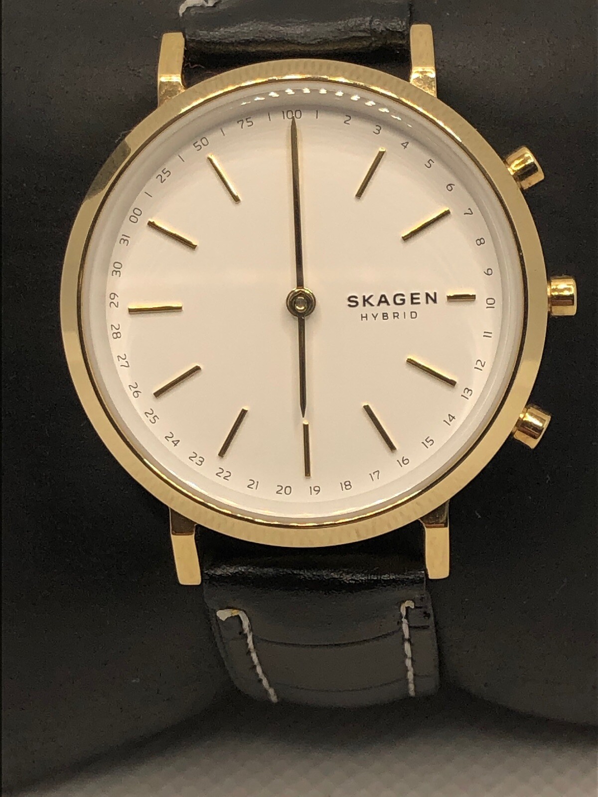 skagen hybrid black