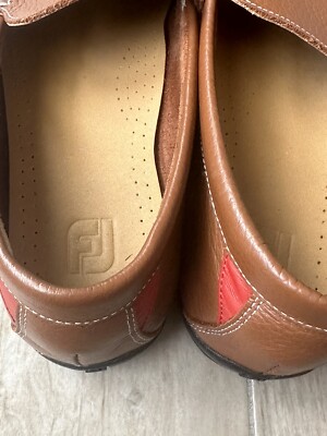 FootJoy Club Shoes Mens 10 W Brown Leather Casual Loafers 79054 Golf Moccasin FootJoy Club Shoes Mens 10.5 M Brown Leather Casual Loafers  main image 3
