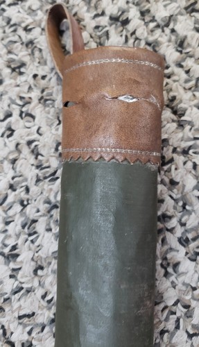 Collectible Oilskin + Leather Belt Quiver, CA 1950. Good Condition - Picture 3 of 7