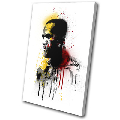 Lebron James NBA Grunge Urban Sports EINZELNE LEINWAND WANDBILD Bild Druck