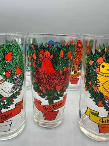 Vasos de vidrio vintage Anchor Hocking Pepsi 12 días de Navidad TÚ ELIGES - Imagen 4 de 13