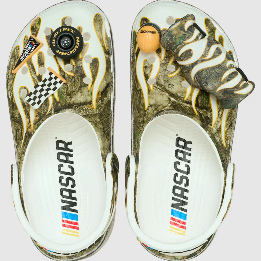 NASCAR Realtree Crocs Classic Clog w/ Jibbitz Charms Camo Flames Men’s 7 W 9 NEW Amazon.com | Crocs Unisex-Adult Nascar Classic Clogs  main image 3