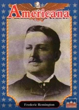 Frederic Remington, Painter -- Historic Americana Trading Card --- NOT Postcard