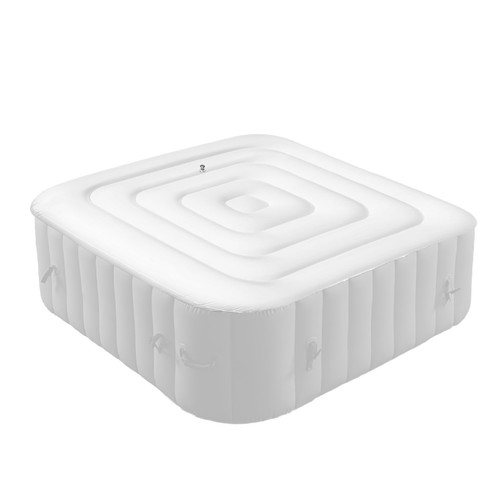 Inflatable Hot Tub Cover Energy Saving Lid for Round/Square Hot Tub Windproof - Picture 4 of 15