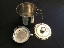 Chihee Oil Strainer Pot Grease Can 2 L Stainless Steel Oil Storage Can Container