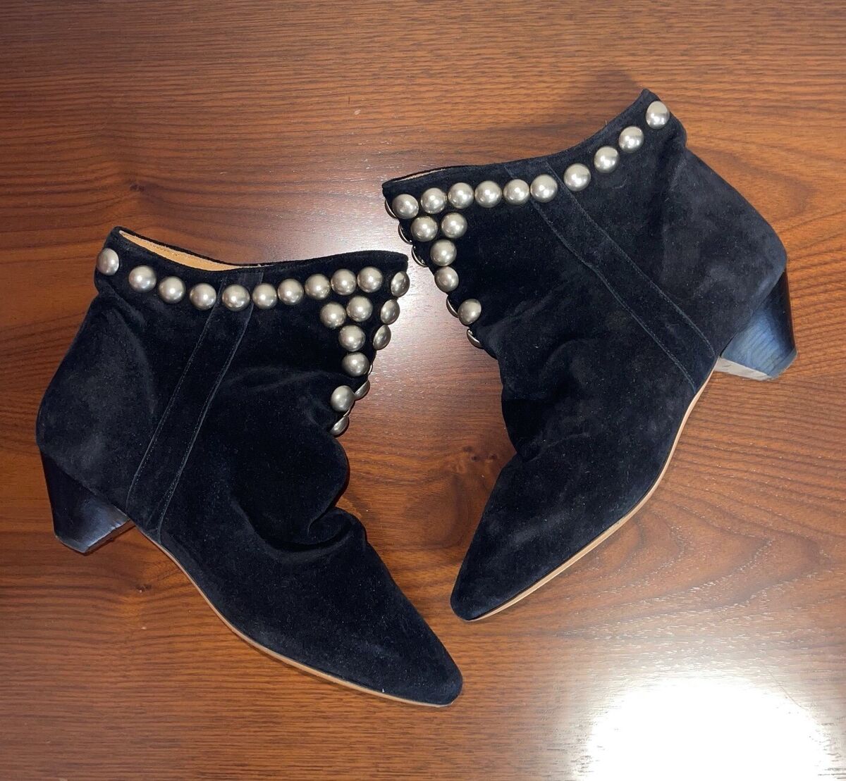 Isabel Marant Doey black suede studded boots 37 | eBay Isabel Marant Doey black suede studded boots 37 | eBay
