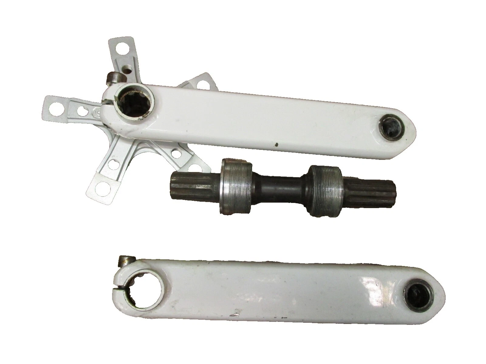 Велосипедные шатуны Profile Racing белые