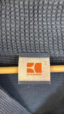 Boss Orange Men's Knitted Cardigan – Grey, Button Front, Soft Knit