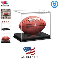 Football Display Case, Acrylic Football Case Display Case Autographed Footbal...