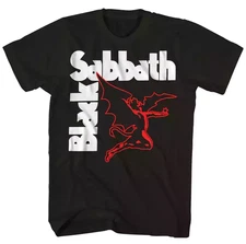 Black Sabbath Creature T Shirt Mens Rock and Roll Music Classic Band Tee Black