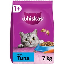 14kg Whiskas 1+ Adult Complete Dry Cat Food Tuna Bulk Pack Cat Biscuits 2.68 per kilo