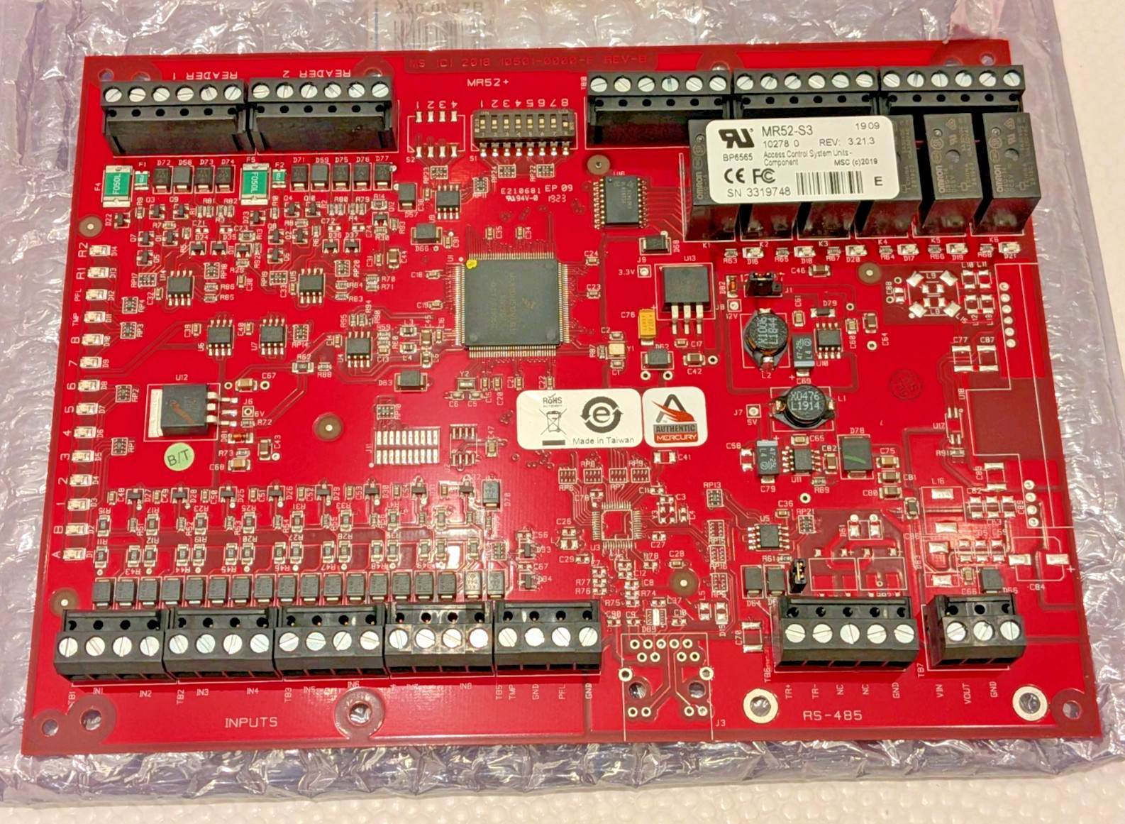 NEW Mercury Security MR52-S3 Series 3 Dual Reader Interface Board Avigilon