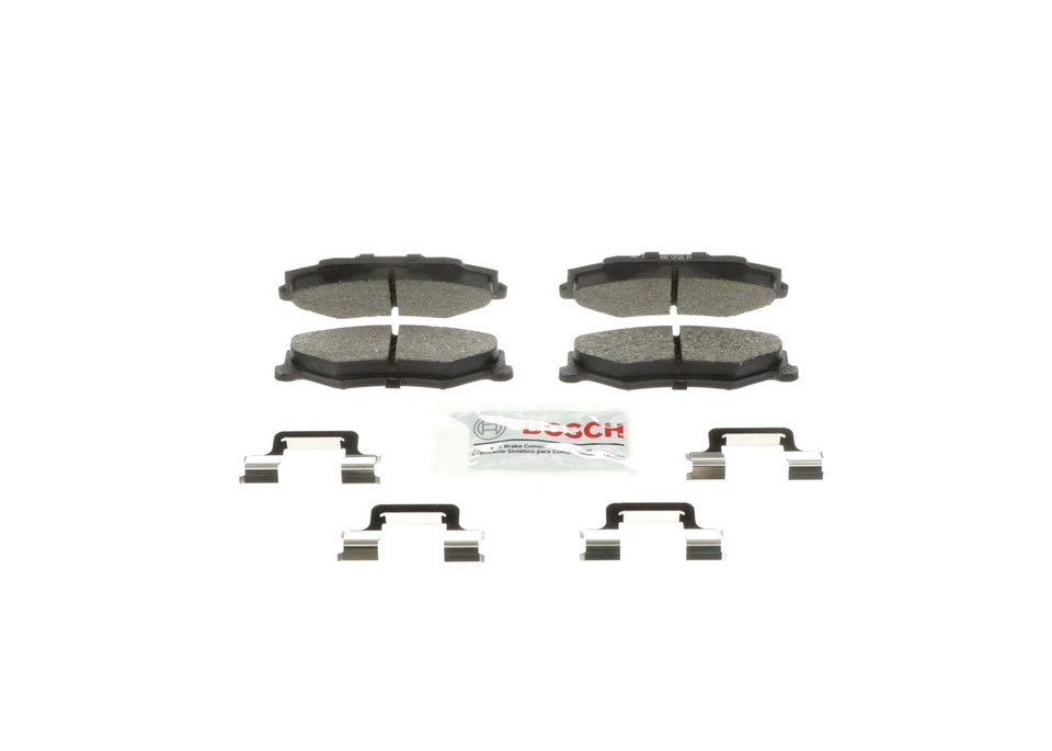 Juego de pastillas de freno de disco traseras Bosch BE732H para 97-13 Chevrolet Corvette Cadillac XLR Foto 3 de 4