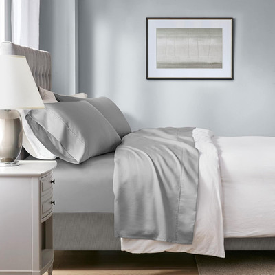 Madison Park 1000 Thread Count, Solid Color Sheet Set, Elastic Deep Pocket, All