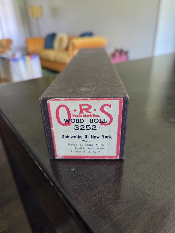 QRS Player Piano Roll 3252 Sidewalks of New York Waltz (Boxed)