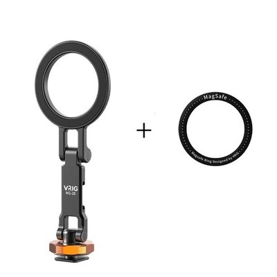 VRIG Magnetic Cold Shoe Mount Phone Holder W 1/4 Phone Tripod Mount for AA